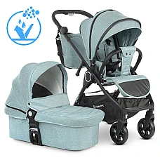 Коляска 2 в 1 EL Camino SAGA ME 1085 Denim Ash Blue