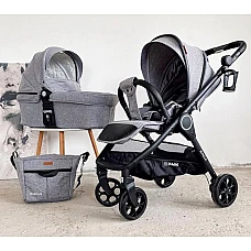 Коляска 2 в 1 EL Camino SAGA ME 1085 Gray