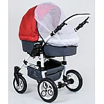 Универсальная коляска 2 в 1 Victoria Gold Saturn Красный с серым (0140-C18)