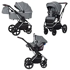 Коляска 3 в 1 Carrello Aurora CRL-6502/2 Silver Grey