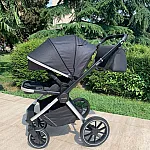Коляска 3 в 1 Carrello Optima CRL-6504 Leather Black