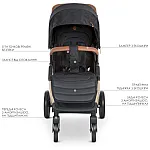 Прогулочная коляска EL Camino ME 1053G Dynamic PRO Special Black