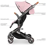 Прогулочная коляска EL Camino inCity ME 1068 Pale Pink