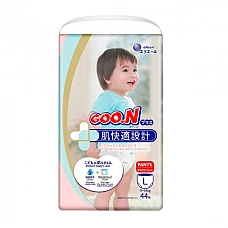 Трусики-подгузники Goo.N Plus для детей (L, 9-14 кг, 44 шт) Трусики-подгузники Goo.N Plus для детей (L, 9-14 кг, 44 шт)