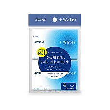 Хусточки паперові зволожуючі elleair + WATER (4 кишенькові уп