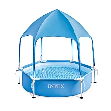 Детский каркасный бассейн с навесом Intex 183x38 см (28209)