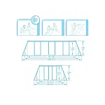 Каркасный бассейн Bestway 412x201x122 см (56457)