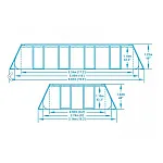 Каркасний басейн Bestway 549x274x122 см (56466)