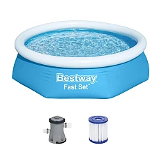 Бассейн с фильтром-насосом Bestway 244x61 см (57450)
