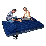  Двухспальный надувной матрас с подушками Intex Classic Downy Bed 203х152х22 (64765)