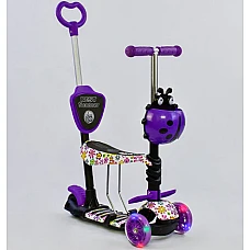 Дитячий самокат 5 в 1 Best Scooter Абстракція Фіолетовий (972