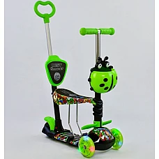 Дитячий самокат 5 в 1 Best Scooter Абстракція Зелений (97630)
