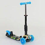 Дитячий самокат 5 в 1 Best Scooter Абстракція Блакитний (69750)