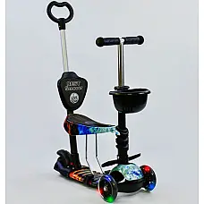 Детский самокат 5 в 1 Best Scooter Абстракция Черный (21500)