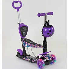 Дитячий самокат 5 в 1 Best Scooter Абстракція Фіолетовий (198