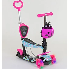 Детский самокат 5 в 1 Best Scooter Абстракция Розовый (11210)