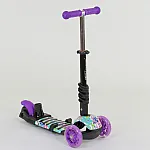 Дитячий самокат 5 в 1 Best Scooter Абстракція Фіолетовий (68995)