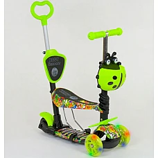 Дитячий самокат 5 в 1 Best Scooter Абстракція Зелений (55945)