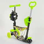 Дитячий самокат 5 в 1 Best Scooter Абстракція Зелений (55945)