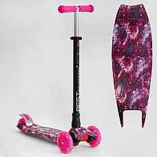 Дитячий самокат Best Scooter Maxi A 779-2504 Рожевий космос