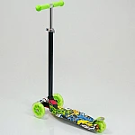 Дитячий самокат Best Scooter Maxi A 24649 Зелений принт