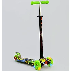 Дитячий самокат Best Scooter Maxi A 24649 Зелений принт