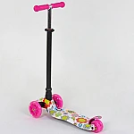 Дитячий самокат Best Scooter Maxi A 24660 Рожевий принт