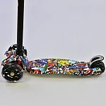Дитячий самокат Best Scooter Maxi A 25460/779-1315 Чорний принт