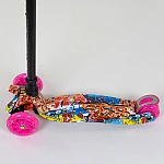 Дитячий самокат Best Scooter Maxi A 24651 Рожевий принт