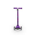 Самокат Micro складной серии Maxi Deluxe LED – Фиолетовый (MMD100)