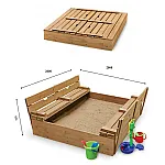 Детская песочница с крышкой Sportbaby-31