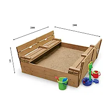 Детская песочница с крышкой Sportbaby-31