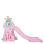 Детский набор Горка+качели+баскетбол Bambi WM19011-8 Серо-розовый
