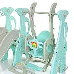 Дитячий набір Гірка + гойдалка + баскетбол Bambi WM19083A-5 Бірюзовий