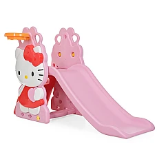 Горка с баскетбольным кольцом Bambi HK2018-1A Розово-красный 