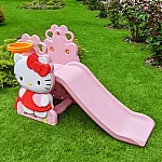 Горка с баскетбольным кольцом Bambi HK2018-1A Розово-красный с белым