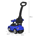 Машинка-каталка 2 в 1 Bambi M 3902L-4 Синій