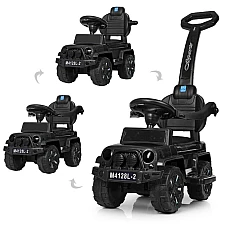 Машинка-каталка 2 в 1 Bambi M 4128L-2 Черный