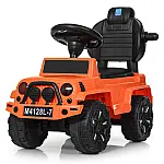 Машинка-каталка 2 в 1 Bambi M 4128L-7 Помаранчевий