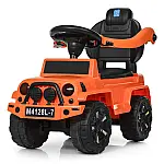 Машинка-каталка 2 в 1 Bambi M 4128L-7 Помаранчевий