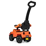 Машинка-каталка 2 в 1 Bambi M 4128L-7 Помаранчевий