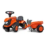 Трактор-каталка з причепом Falk 260C Kubota Червоний