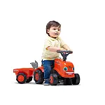 Трактор-каталка з причепом Falk 260C Kubota Червоний
