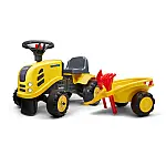 Трактор-каталка з причепом Falk 286C Komatsu Желтый
