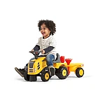 Трактор-каталка з причепом Falk 286C Komatsu Желтый