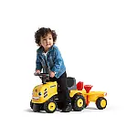 Трактор-каталка з причепом Falk 286C Komatsu Желтый