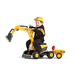Екскаватор із причепом Falk 135A JCB Жовтий