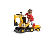Екскаватор із причепом Falk 135A JCB Жовтий