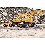 Екскаватор із причепом Falk 135A JCB Жовтий