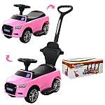 Детская машинка каталка-толокар  2 в 1 Bambi M 3503A-8 Розовый